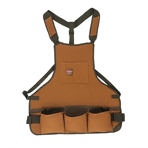 Bucket Boss mens Tool,adjustable,work Tool Bag, Brown, 16 pockets US | Tool Aprons, Carpenter Aprons, Canvas Tool Aprons, Tool Storage, Bucket Boss 80200 Superbib Apron, 52 in Waist, Duckwear