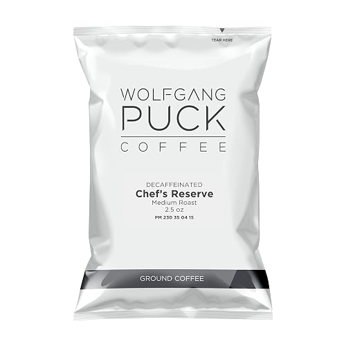 Wolfgang Puck Coffee Chef's Reserve Decaf, 2.5 ounce Portion Packs, 18 count