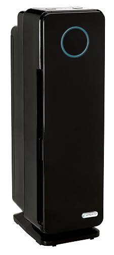 GermGuardian 5-In-1 HEPA Air Purifier for Home, Pet Air Purifier with HEPA Air Filter & UV-C Light, AC4300BPTCA, 743 Sq. Ft., 22'' Tower, Black