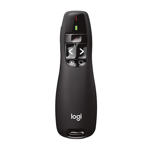 Logitech Wireless Presenter R400 USB A PowerPoint Clicker with Laser | USB-A connection, PowerPoint clicker, presentation remote control