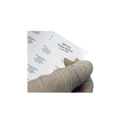 Diversified Biotech LCRY-1700 Polyolefin Cryo-Babies Laser Label, Use with 1.5ml Tubes, 0.50" Width x 1.28" Length, White (Pack of 1700)