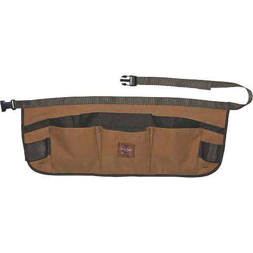 Bucket Boss Canvas SuperWaist Work Apron in Brown, 80100 | 18 oz Duckwear canvas, bar tacked seams, quick-release buckle, holds small tools, for house or shop projects, 52 in Waist