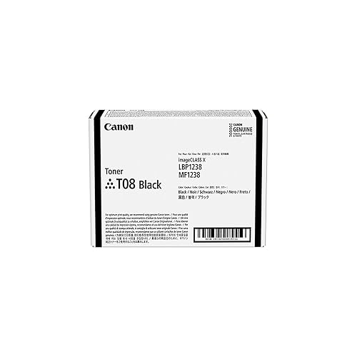 Canon T08 (3010C005AA) Toner Cartridge (Black) in Retail Packaging