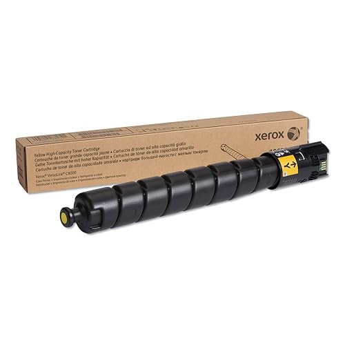 Xerox VersaLink C8000 Yellow High Yield Toner | Genuine yellow toner, high 16500 page yield, vivid yellow color, VersaLink C8000 printer compatibility