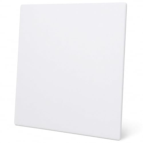 Winco Cutting Board, 12 by 18 by 1-Inch, White | Dishwasher safe, Stain resistant, Minimizes dulling, Great for Charcuterie, Cheese, Appetizers and Buffet Displays