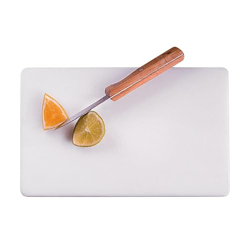 American Metalcraft BB6105 Rectangular Pressed Plastic Cutting Board, Non-Slip, 10" L x 6" W, White