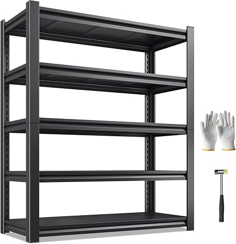 GH 5000 lb Heavy Duty Garage Shelving Steel Rack, 47.5 x 17.5 x 71.5 in