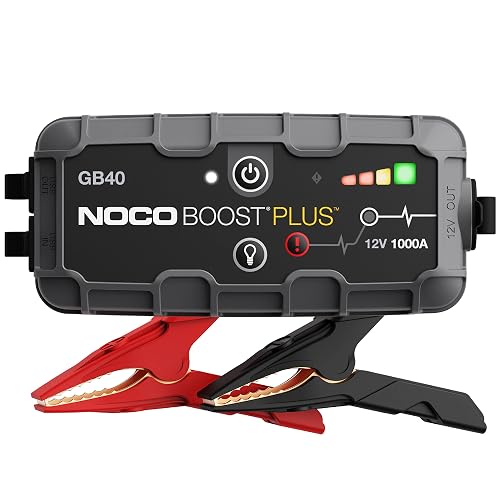 NOCO Boost GB40 12V 1000A UltraSafe Portable Lithium Jump Starter | Spark-Proof & Reverse Polarity Protection, For Car, Truck, Motorcycle, SUV, Boat, ATV, RV, up to 6.0L Gas & 3.0L Diesel
