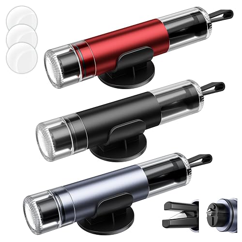 SKINNYON Car Safety Hammer Seatbelt Cutter, 2026 Upgraded Transparent Lid | Window Breaker Seatbelt Cutter Underwater, 2 in 1 Emergency Keychains car Window Breaker Tool, New Car Accessories