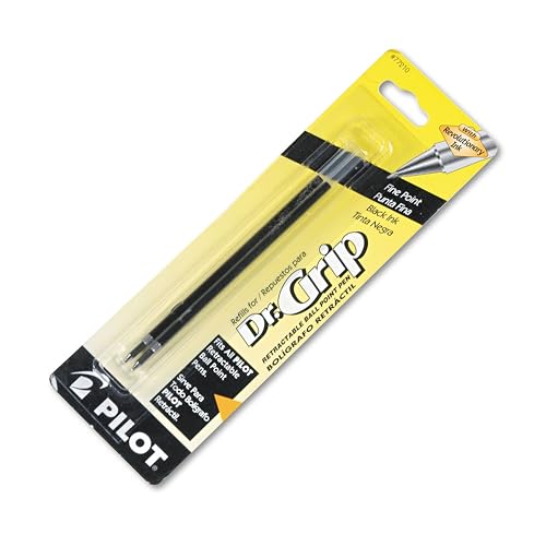 Pilot 77210 Refill, Better/EasyTouch/Dr Grip Retract Ballpoint, Fine Tip, Blk, 2/Pack