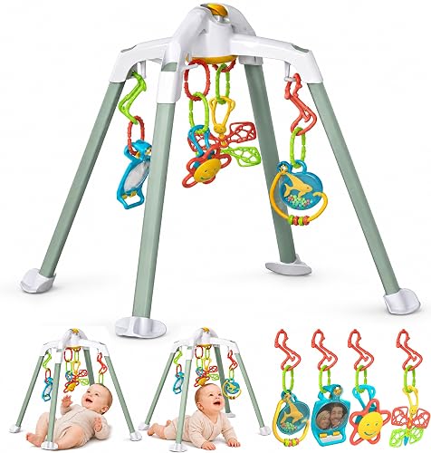 Nurture Smart Baby Gym for Safe Tummy Time & Stimulating Play on Crib or Floor