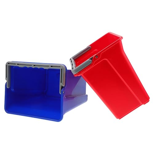 2pcs 6L Plastic Cleaning Bucket with Handle, Commercial Janitorial Pail | Reinforced Sturdy Construction Resists Deformation, Stable Large Capacity Design for Offices, Hotels, and Sanitation Supplies