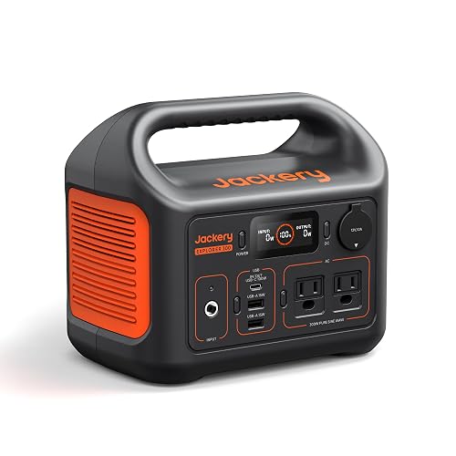 Jackery Explorer 300 Portable Power Station,292Wh | Backup LiFePO4 Battery, Solar Generator for Outdoors, Camping, Travel, Hunting, Blackout (Solar Panel Optional)