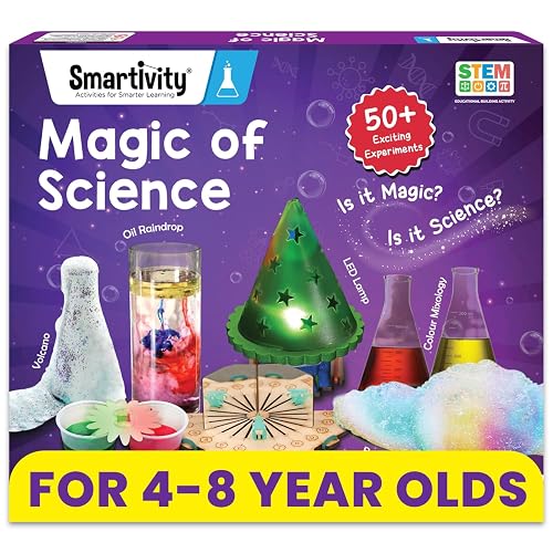 Smartivity Magic Science Kit for Kids Ages 4, 5, 6, 7, 8 Years | 50+ Amazing Science Experiments I Birthday Gifts for Boys & Girls | I Educational Toy for Kids Age 4-8 Years Old