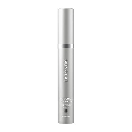 [SKIN&LAB] Bakuchiol Eye Serum with Caffeine, Roll-on Korean Under Eye Serum, Anti-Aging Wrinkle Care for Fine Lines, vegan, cruelty-free (0.5 Fl Oz)