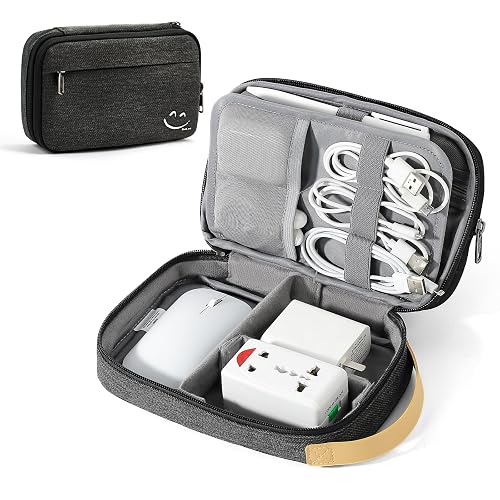 Travelkin Cord Organizer Travel, Electronics Organizer Bag for Essentials | Expandable Cable Organizer Bag,Water Resistant Tech Pouch Travel Case, Charger Organizer for Card,Phone, Usbs,Airpods
