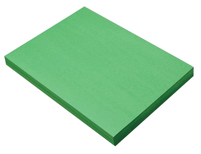 Prang (Formerly SunWorks) Construction Paper, Holiday Green, 9" x 12", 100 Sheets (Pack of 2)