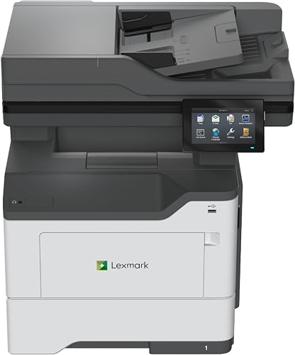Lexmark MX532adwe Monochrome Laser All-in-One Printer, Integrated Duplex, Energy Star, 4.3-inch Color Touch Screen, Print Speed: Up to 46 ppm, Rec. Monthly Page Volume: 2,000-15,000 Pages(38S0820)