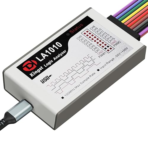 innomaker LA1010 USB Logic Analyzer 16 Input Channels 100MHz with the English PC Software Handheld Instrument,Support Windows (32bit/64bit),Mac OS,Linux