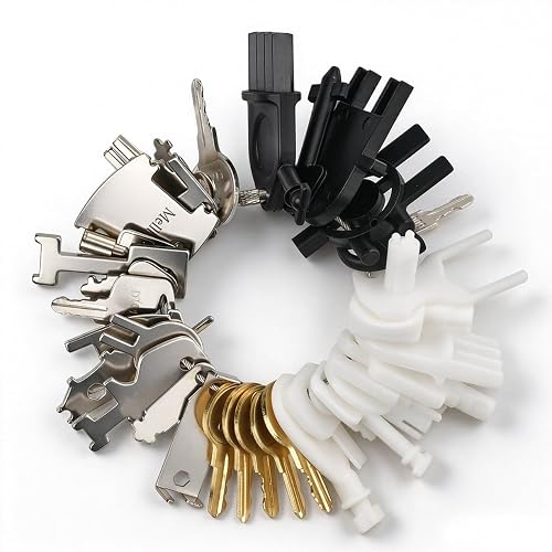 Mellbree 37 Pack Paper Towel Dispenser Key Set, Fits Multiple Brands | Fits for GP/KC/Bradley/Bobrick/Tork/Cintas/VonDrehle/Merfin/Deb/Baywest/Oasis/SCJ, For Janitorial Teams