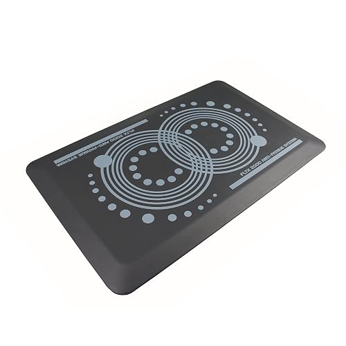 Floortex AFS-TEX 2000 | Anti Fatigue Comfort Mat for Kitchen, Home, Office, Standing Desks | Large Anti Fatigue Mat with Ergonomic Print | 20" x 32" | stone gray