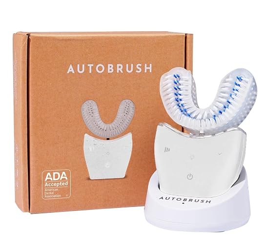 autobrush Electric Toothbrush, U-Shaped, Whole Mouth Clean, ADA Accepted | sonic clean in 30 seconds, removes up to 5.1x more plaque, simple routines for busy hands or those needing extra help