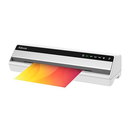 Fellowes Saturn™ 125 Thermal Laminator Machine, 12.5", Fast 60 Sec Warm Up | Classroom & School Projects, Home & Office, Light Bar, Auto Shut Off, Includes 10 Bonus Pouches, Laminates Up to 5 Mil