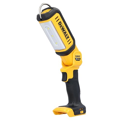 DEWALT 20V MAX LED Work Light, Rechargeable Flashlight, Pivoting Head, Bare Tool Only (DCL050)