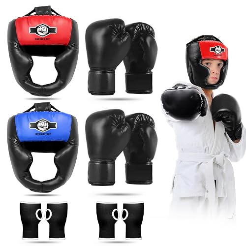 YORWHIN Sparring Head Guard with Gloves - Boxing Safety Headgear for MMA, Kickboxing, Muay Thai & Boxing - Adult & Kids