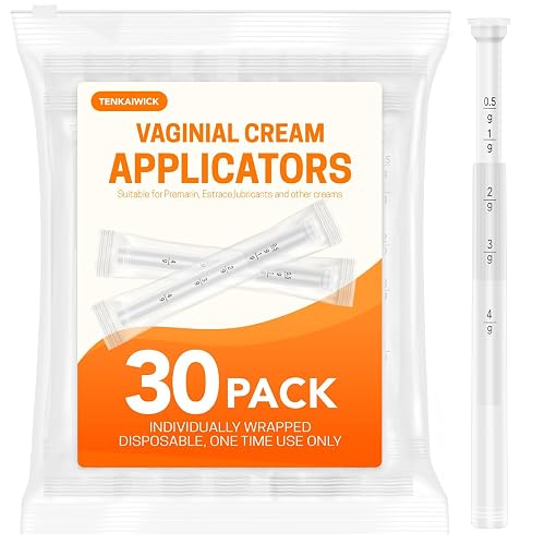 TENKAIWICK Vaginal Personal Care Applicator 30Pack, Individually Wrapped, Soft Tip