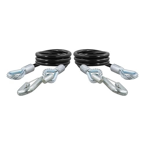 Curt 80176 Safety Cable Assembly with Hooks