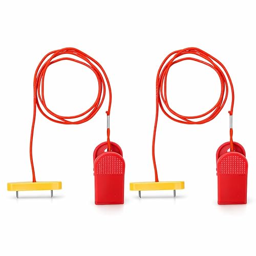 SPYMINNPOO 2pcs Treadmill Emergency Stop Switch, Treadmill Safety Key with Dual Insert Design (53x16mm)