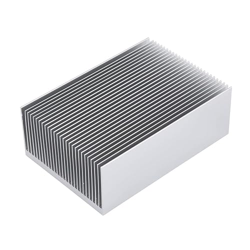 Awxlumv Large Aluminum Heat Sink 3.94" x2.71" x 1.41" / 100mm x 69mm x 36mm Heatsink High Power Cooling Plate 27 Fin Radiator GPU Cooler IC Module PC Computer Led PCB Charger Electronics Amplifier