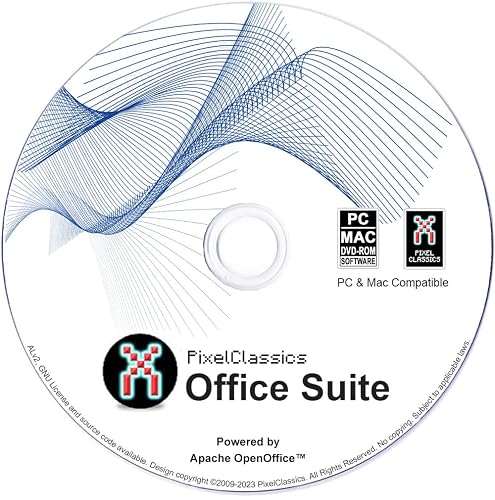 Office Suite 2026 on CD DVD Disc | Compatible with Microsoft Office 2024 2021 365 2019 2016 2013 2010 2007 Word Excel PowerPoint | Powered by Apache OpenOffice for Windows 11 10 8 7 Vista XP PC & Mac