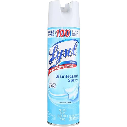 Lysol Disinfectant Spray, Crisp Linen, 19 oz(Pack of 7) | SPRAY