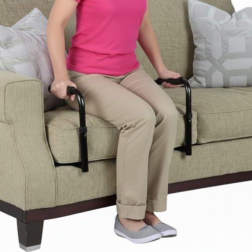 Vive Stand Assist - Mobility Standing Aid Rail for Couch, Chair | Assistance Handle for Patients, Elderly, Seniors and Disabled - Adjustable & Portable Safety Grab Bar for Sitting, Sofa, Home