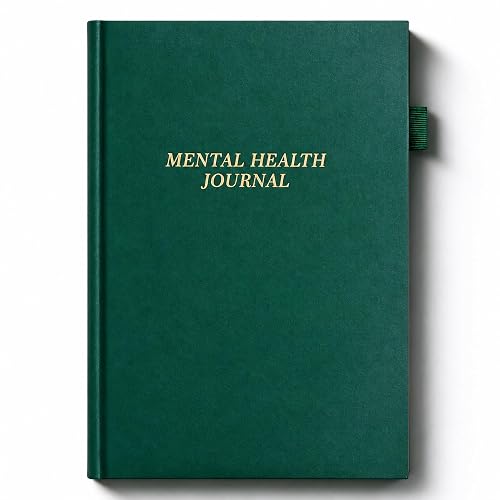 Mental Health Journal for Women and Men, 91 Days Anxiety & Guided Journal | Self Care Journal with Prompts, Mood & Habit Tracker, Just Take 5 Minuets Everyday for Personal Growth, Pine Green