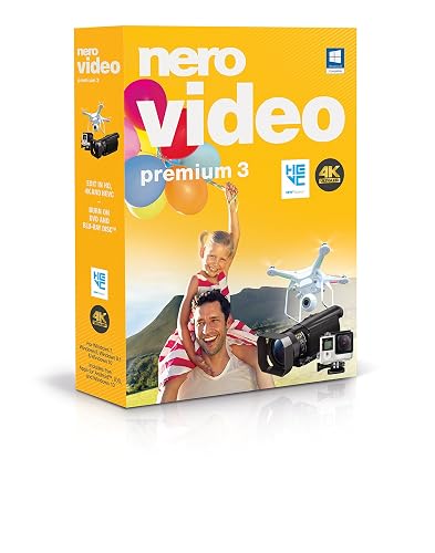 Nero Video Premium 3 | Video Editing Software for 4K, HD, and HEVC | Video Editor | Lifetime License | 1 PC | Windows 11/10/8/7