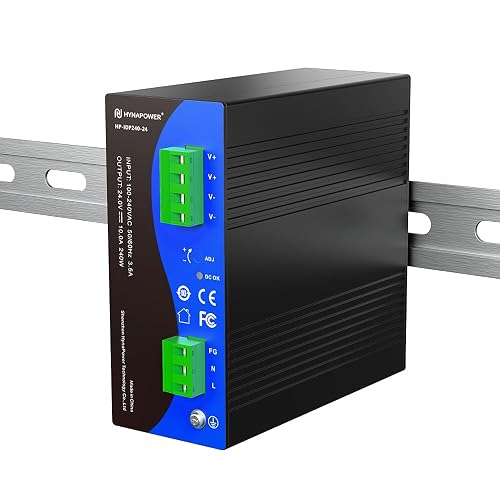 24VDC 240W Industrial DIN-Rail Power Supply Switch Switching Converter DC | Input 100-240VAC, Output 24VDC 10A, 50/60HZ, Multiple Protection