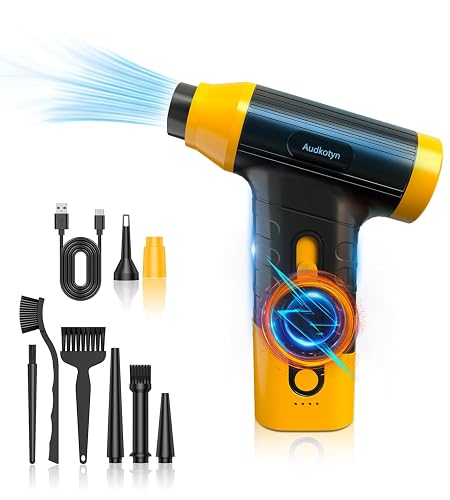 Cordless Electric Compressed Air Duster | 150000 MRP Electric air Blower for Cleaning Keyboard, PC, Cameras, Electric Air Pump for Inflatable Cushions