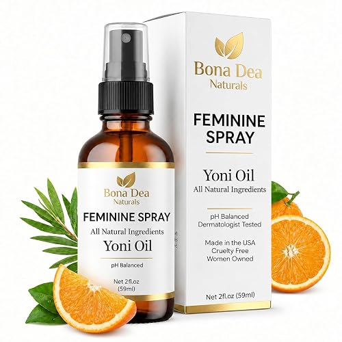 Bona Dea Naturals Feminine Spray for Women - All Natural Yoni Oil Deodorant | Vaginal Moisturizer, Organic Essential Oils, Chemical-Free, Sensitive Care, Made in the USA