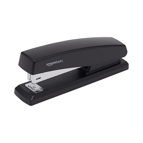 Amazon Basics Stapler Value Pack, 25 Sheet Capacity, Standard, with 3000 Staples and 3 Staple Removers, Black, 3-Pack