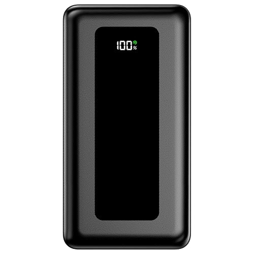 50000mAh Portable Charger Power Bank, Built in Cables, 22.5W Fast Charging | Ultra-High Capacity, Travel Essential, Charge 4 Devices, Flashlight, for iPhone 18/17/16/15 Series, Samsung, iPad & Laptops