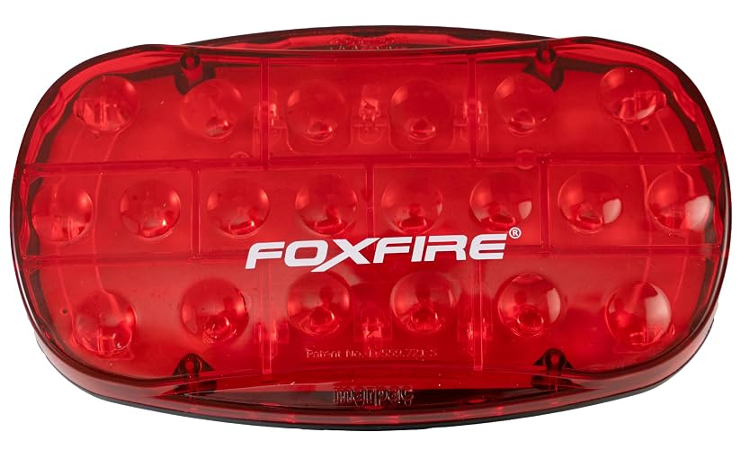 FOXFIRE Safety Lites FL263-MAG90 LED Magnetic Light for Emergency Trailer Lighting, Farm Equipment, Oversized Loads, Workzone Safety (Red)