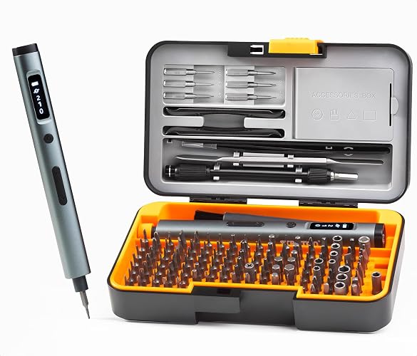STROTON Precision Electric Screwdriver Set, Mini Screwdriver Tool Kit, 168pcs, for Electronics, PC, Laptops, Game consoles, Phones, RC Model, Gadget Repair.