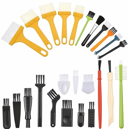25Pcs Small Cleaning Brushes Electronics Cleaning Brush Anti Static Brush | Mini Anti Static Brush Crevice Cleaning Brushes for Small Spaces for Computer Keyboard Camera Other Electronic Devices