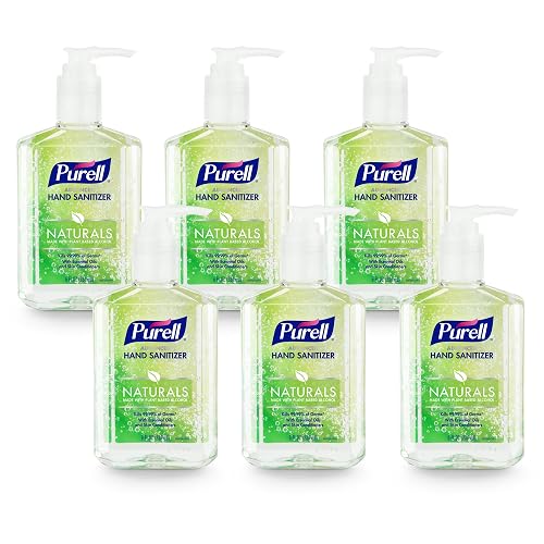 Purell Naturals Hand Sanitizer Gel Pump Bottle, 6ct x 8fl oz, 9626-06-CMR01