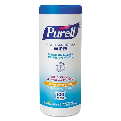 Purell Hand Sanitizing Wipes Canister, Citrus Scent, 12pk x 100ct - 9111-12