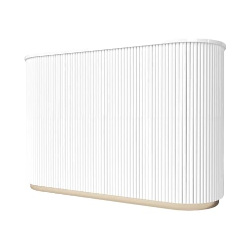 M2 Retail Modern Reception Desk with Counter, White Upgraded Front Counter Table for Beauty, Spa, Nail, Hair Salon, Lobby, 1500 * 600 * 1000mm(59 * 24 * 39'')