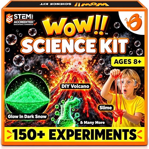 Butterfly EduFields Science Kits For Kids Ages 8-12-14 | 150+ Experiments | science experiments for kids 8-9-12-14 volcano science kit, Chemistry Set, STEM Projects, Birthday Gift for Boys & Girls
